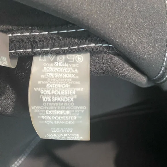 NEW Women's KARL LAGERFELD Paris  Stitch Cropped Pants Side Zip Black $99 - Picture 11 of 14